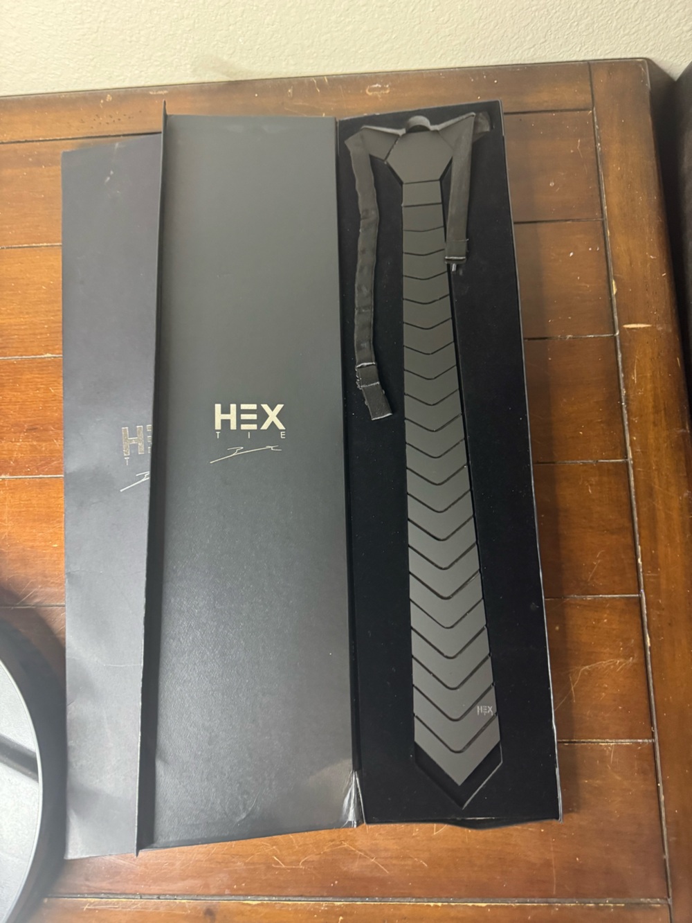 HEX Black Chevron Silicone Tie - HEX